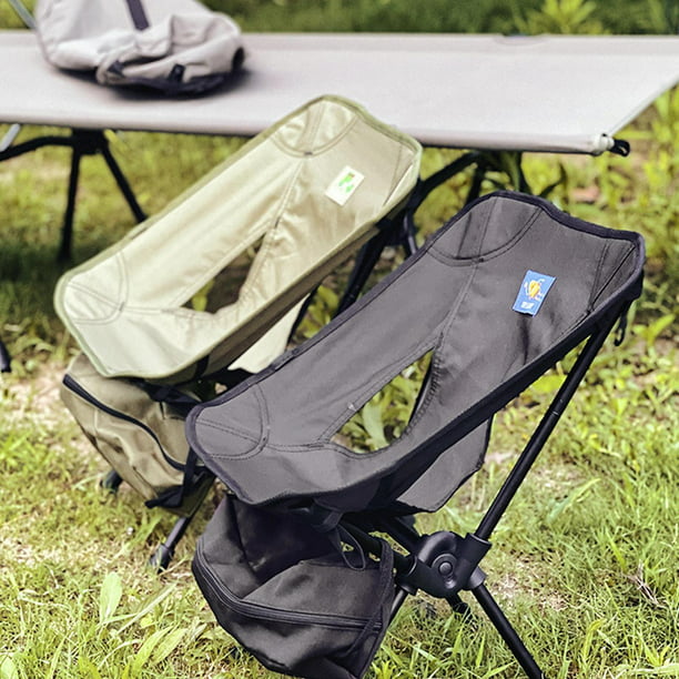 Sillas plegables de camping para adultos con bolsa refrigeradora, silla  portátil plegable, pesca, picnic, playa