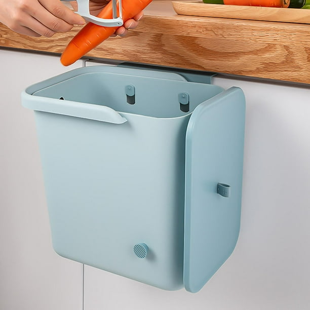 Mini cocina gabinete puerta colgante cubo de basura escritorio contenedor  de almacenamiento de basura macetas – Los mejores productos en la tienda  online Joom Geek
