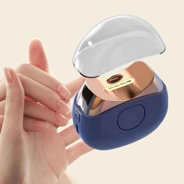 Cortauñas eléctrico Cortaúñas Recortador de uñas Almacenamiento de de uñas  2 en 1 USB Recargable de uñas portátil de uñas Azul Yinane Cortauñas  eléctrico