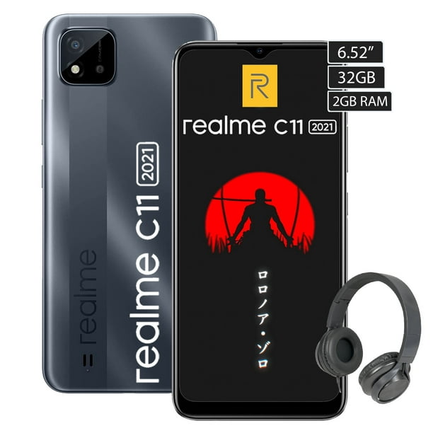 Realme C11 2021 Dual 32GB 2GB RAM Desbloqueado de fábrica (solo GSM | Sin  CDMA - no compatible con Verizon/Sprint) Versión internacional - Gris