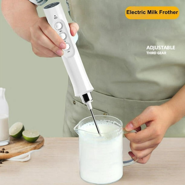  ZOQWEID Espumador eléctrico de mano para leche con