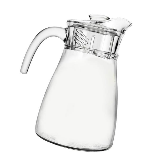 Jarra de agua italiana prémium de 33.8 fl oz (1) con vasos de agua de 10.1  fl oz (12), jarra y vaso para agua fría caliente, café, leche, jugo de té