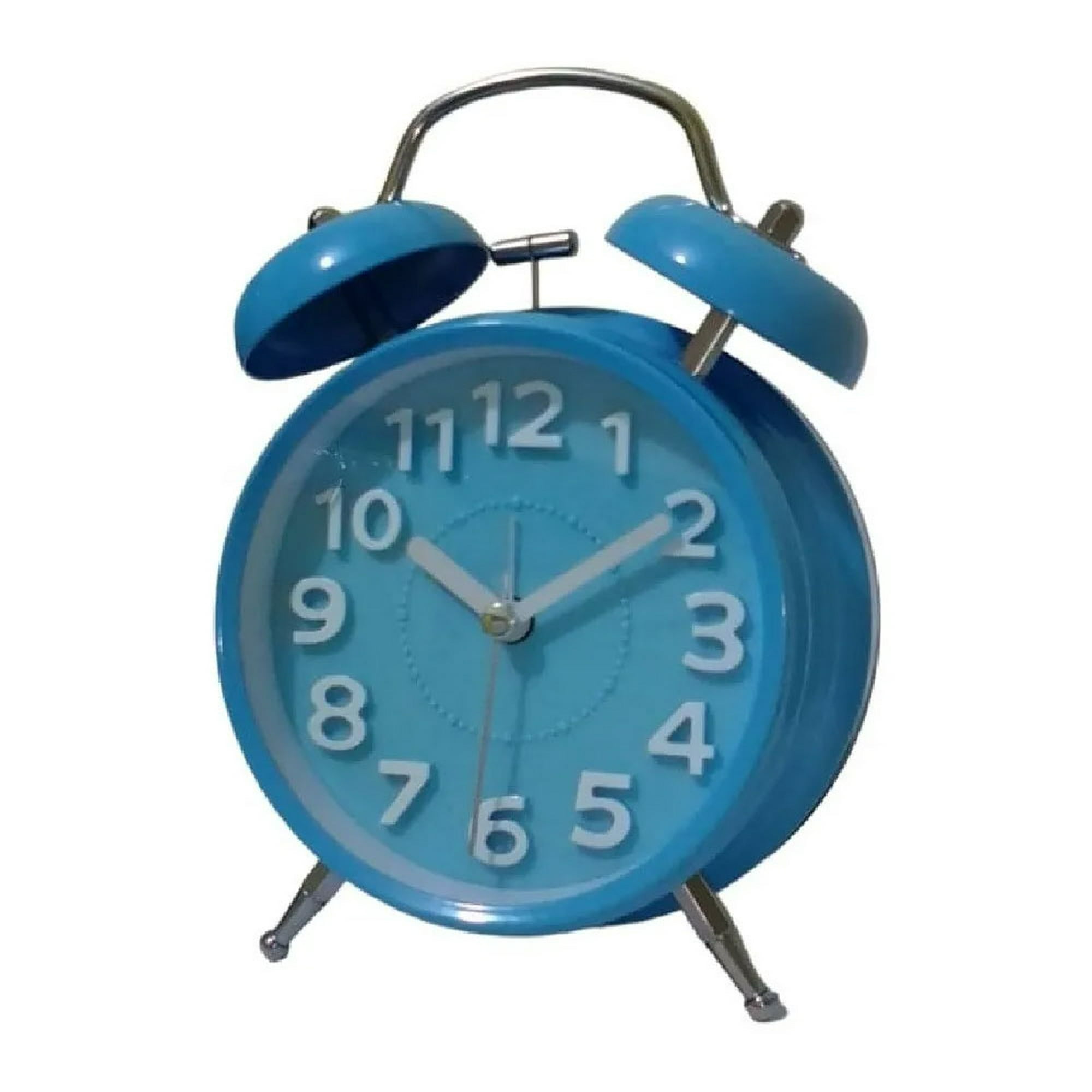 Reloj Despertador Vintage Clásico con Alarma Azul HappyWare Vintage Azul