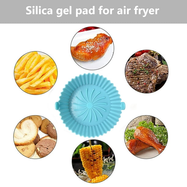 Revestimiento De Freidora De Aire Air Fryer Liner Antiadherente  Reutilizable Silicona Freidora Vapores Cesta Utensilios de cocina Sywqhk  Libre de BPA