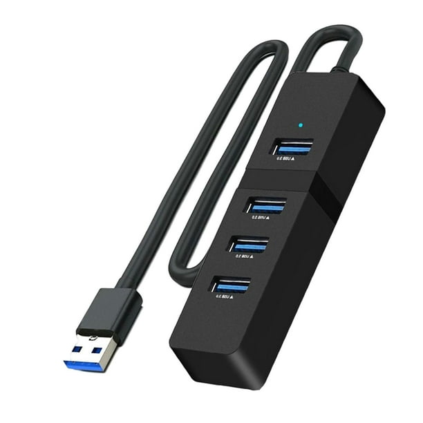 Hub USB 3.0 portátil de 4 puertos, divisor múltiple de expansión, adaptador  para computadora de escritorio, PC CUTICAT Concentrador USB