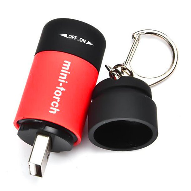 Mini linterna LED liviana, luz de bolsillo ajustable Luz de trabajo LED  Antorcha Linternas pequeñas recargables por USB para taller Camping  Senderismo rojo Sunnimix Mini Llavero Linternas