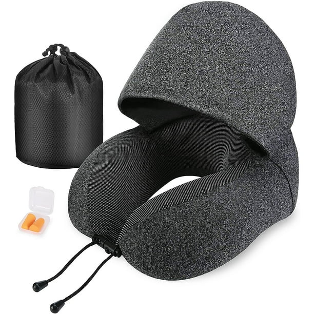 Miniso Almohada De Viaje Con Capucha, Almohada Para Cuello, Soporte Para  Cuello, Almohada De Viaje En