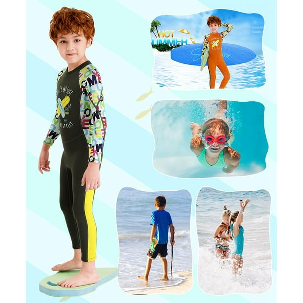 Traje de neopreno corto para niños y niñas, traje de baño de 2mm, aeróbicos  acuáticos, natación, buceo y surf - AliExpress