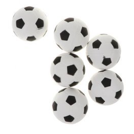 6pcs elástica Fútbol Fútbol Softbol Pelota de espuma Pelotas deportivas de  interior para y bebés Blanco Hugo Juguete de bolas hinchables