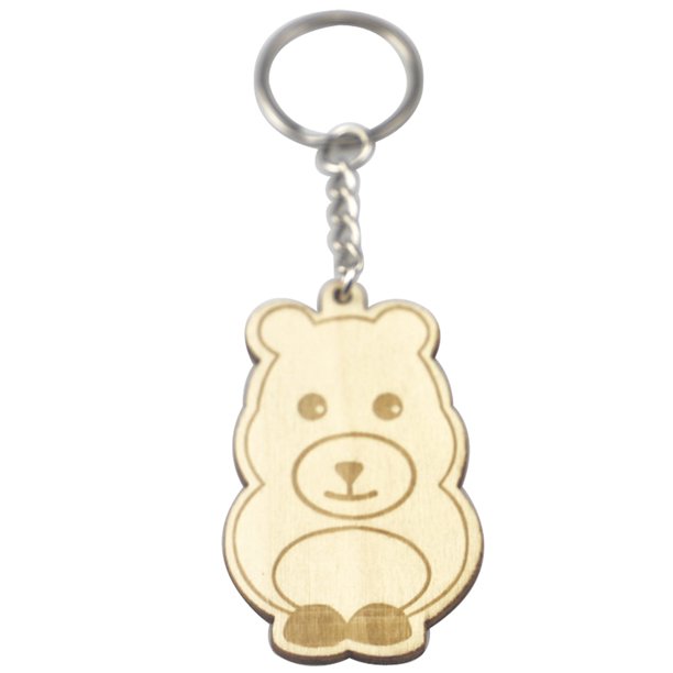 1 pieza Llavero unisex accesorio de oso de dibujos animados moda para regalo