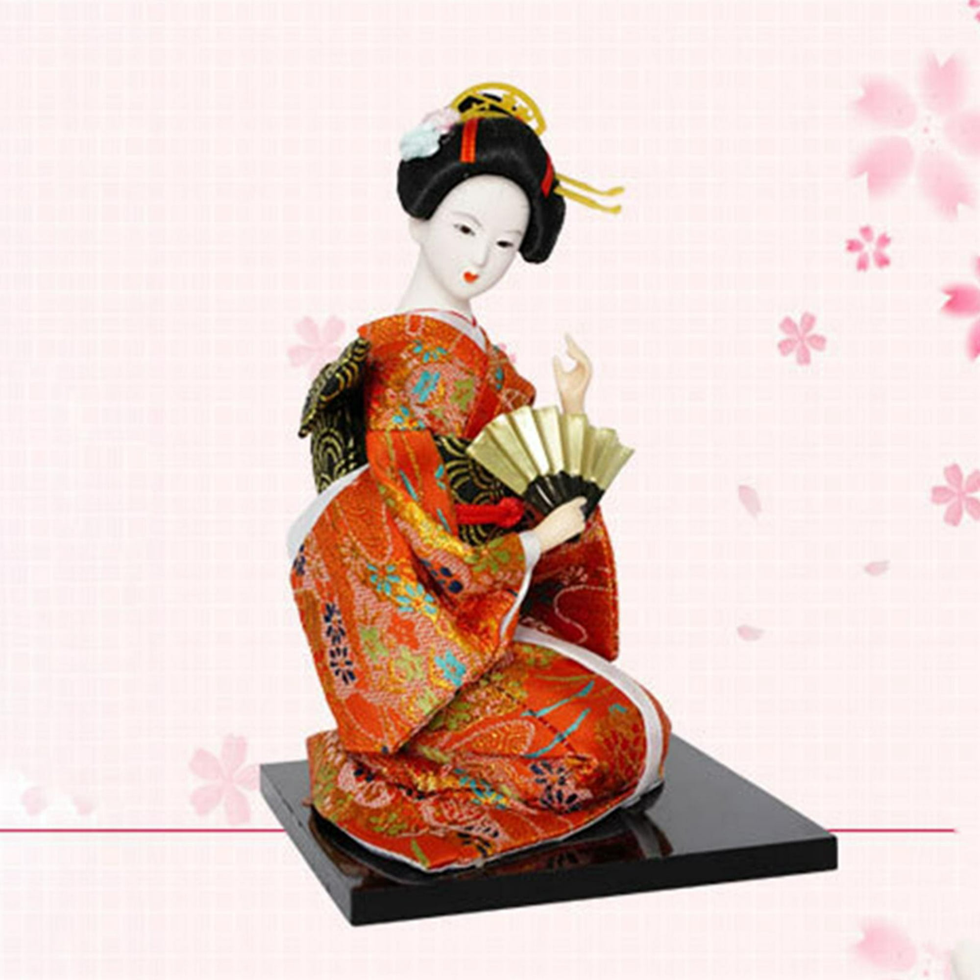 japonés de 12 pulgadas, muñeca Geisha, muñeca asiática, figurita en miniatura, estatuas de mu Soledad figuras en miniatura | Walmart en línea