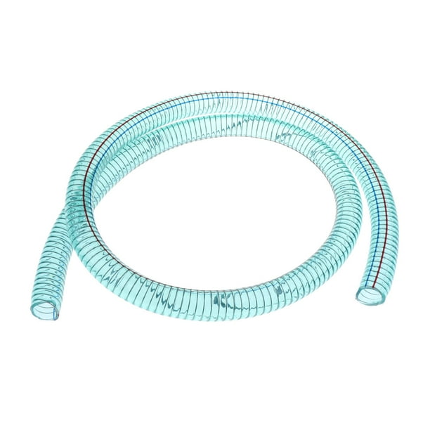 Manguera Trenzada de PVC Transparente de 1,6 M - Grado Alimenticio - Tubo  de Tubería Reforzado con Agua Y Aceite Soledad Manguera de PVC de  combustible trenzado de acero