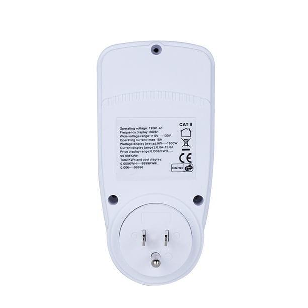 Enchufe de monitor de uso de electricidad Medidor de vatios digital Medidor  de consumo de energía eléctrica Pantalla LCD Voltaje de energía Amps