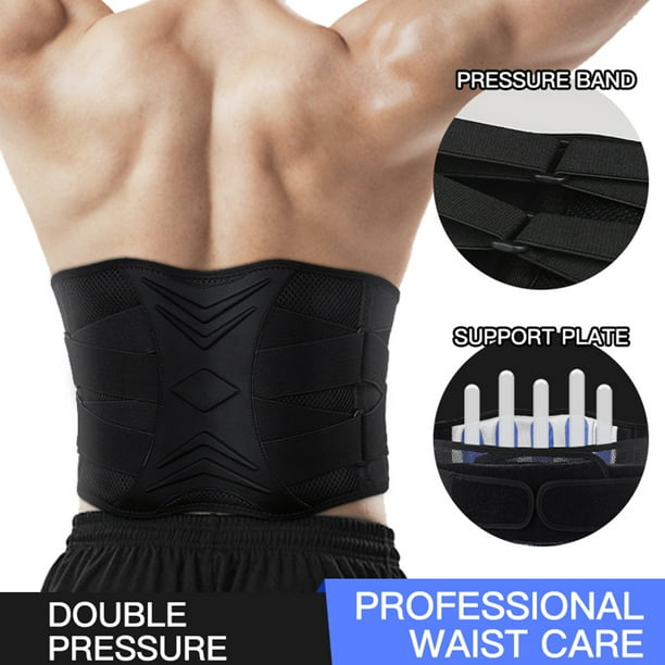Cinturón de soporte de columna vertebral para hombre faja de entrenamiento  Ehuebsd deportivo levantamiento de pesas culturismo