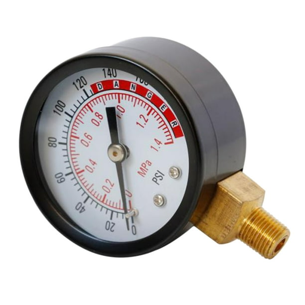  Renator Medidor de presión de agua 1/4 NPT. Manómetro RV Pozo  de agua Calibre llenado de aceite. 0-160 PSI. : Industrial y Científico