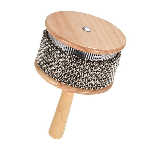 anillo Salir nativo Instrumento musical de percusión Cabasa de madera Cadena y cilindro con  cuentas de metal Pop Shaker Abanopi Cabasa | Bodega Aurrera en línea
