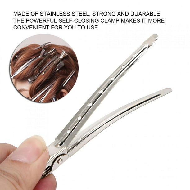 20 piezas de pinzas para el cabello, de pico pato de acero inoxidable antideslizantes profe Amonsee No | Walmart en