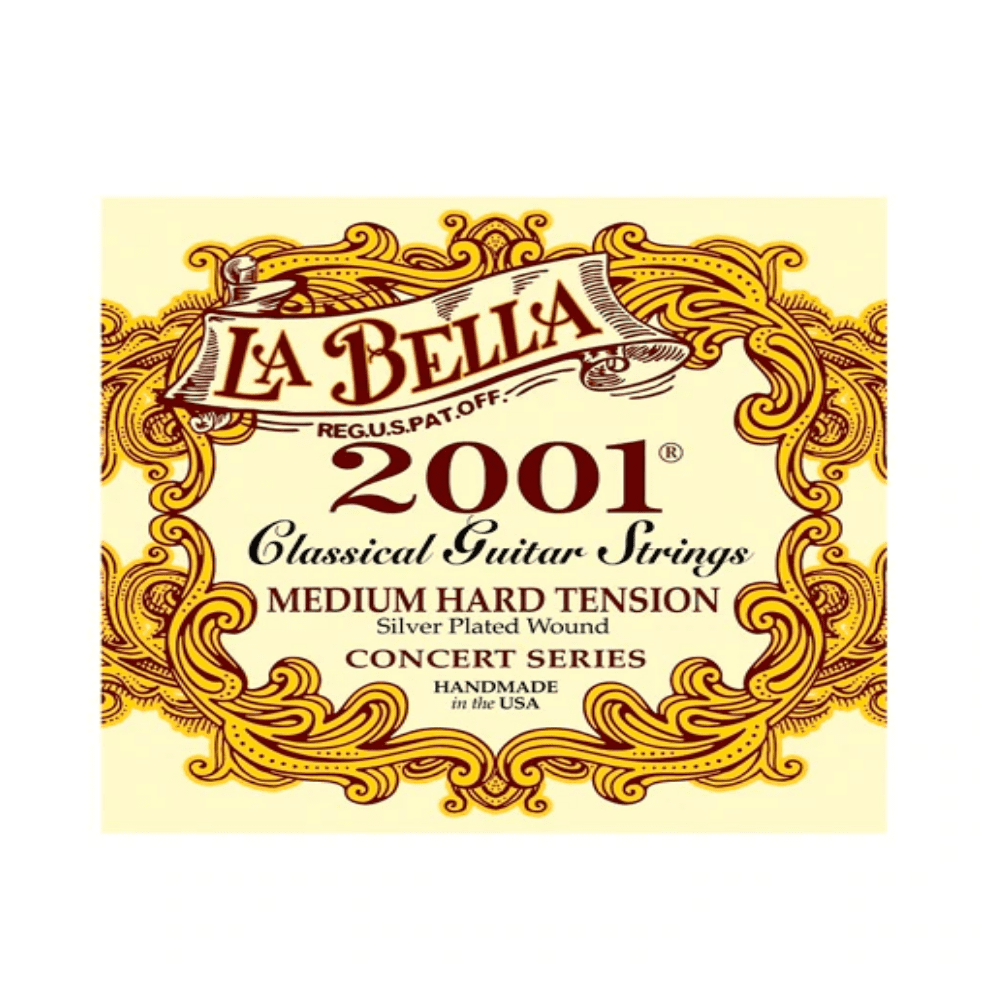 Corde Per Chitarra Classica La Bella 2001 Extra Hard Tension Argentate USA