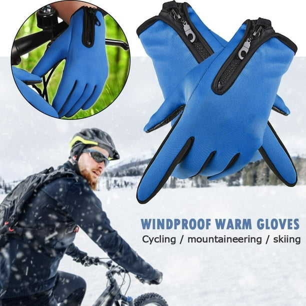 Guantes De Ciclismo Invierno deportes al aire libre a prueba de viento  ciclismo polar cálido motocicleta senderismo guantes de esquí