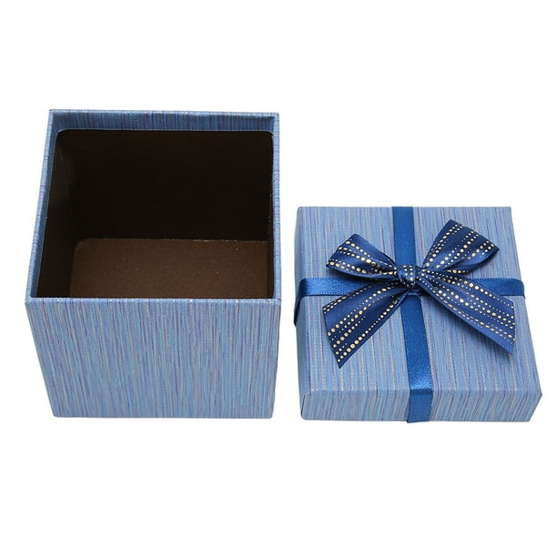  4 cajas de regalo con tapas, caja de regalo para regalos, cajas  de regalo de 3.9 x 3.7 x 3.9 pulgadas para regalo, cumpleaños, aniversario  (azul HM2330409) : Salud y Hogar
