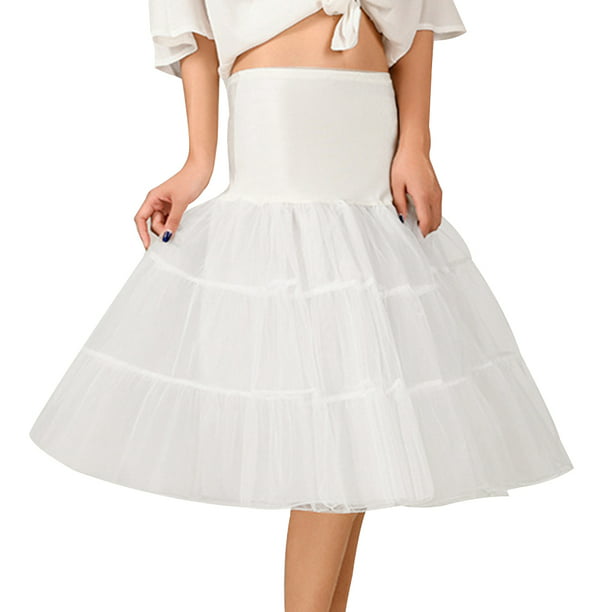  Tutús para mujer de los años 50, falda de ballet de burbujas,  falda tutú de tul para fiesta, Blanco : Ropa, Zapatos y Joyería