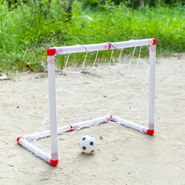 Kits de portería de fútbol para niños, y balones de fútbol portátiles para  patio trasero con bomba, fútbol 1 balón de fútbol Sharpla Gol