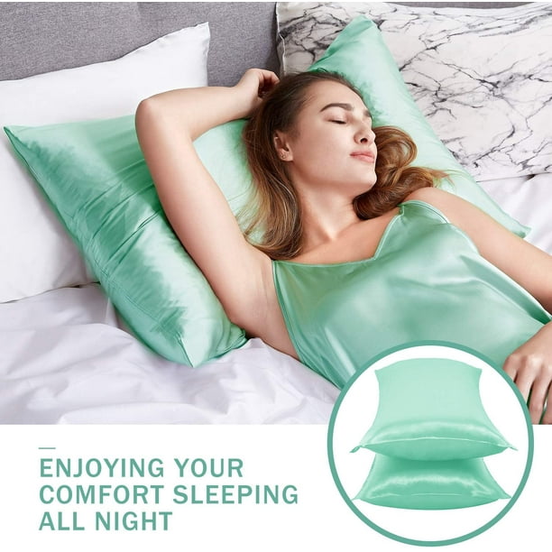 Funda de almohada de satén Comfort