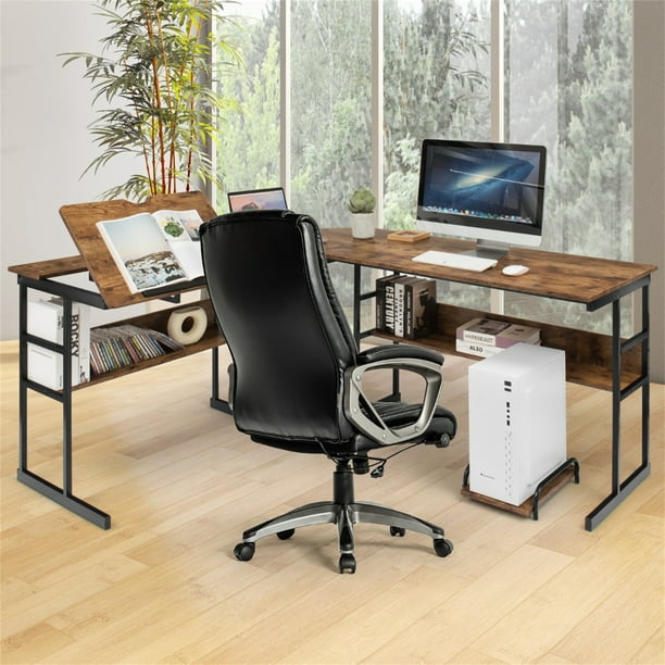  Mesa para computadora Tribesigns moderna estilo sencillo para  PC, portátil, estudio, moderna estación de trabajo para el oficina en casa  : Hogar y Cocina