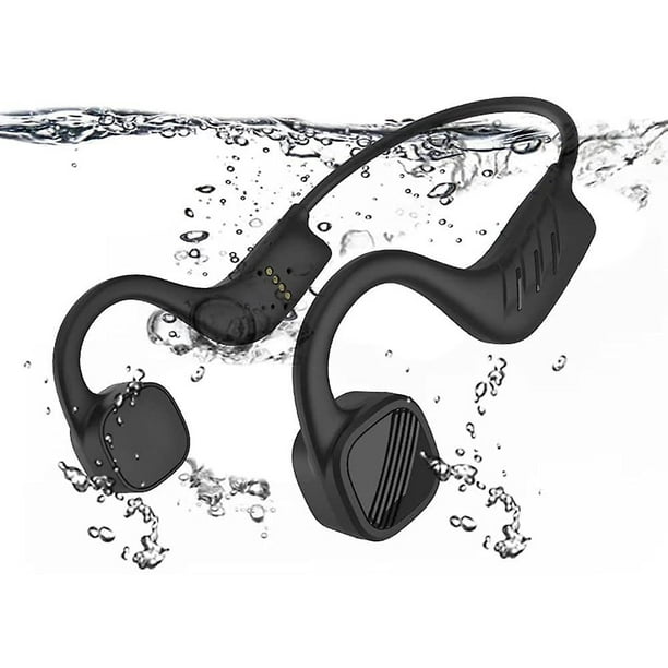 Auriculares de natación, IPX8 impermeables de conducción ósea para nadar,  auriculares inalámbricos Bluetooth de oreja abierta, para natación