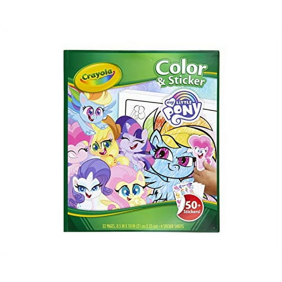 dibujos y pegatinas de crayola my little pony para colorear regalo para niños edades 3 4 5 6
