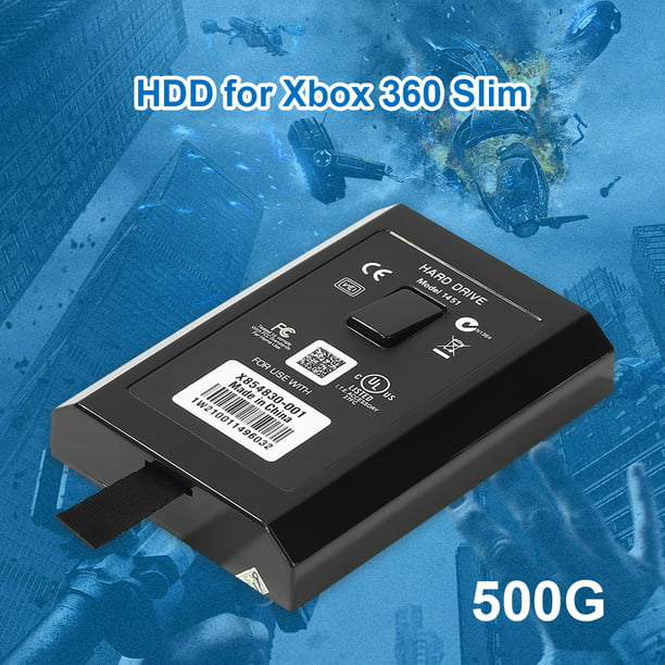 Acera Complacer reparar Disco duro de 500GB para Microsoft Xbox 360 Slim Game Console HDD interno  Tmvgtek | Walmart en línea