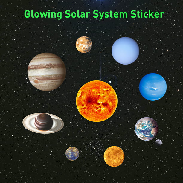 Pegatinas de pared luminosas de Planeta, Sistema Solar, tierra