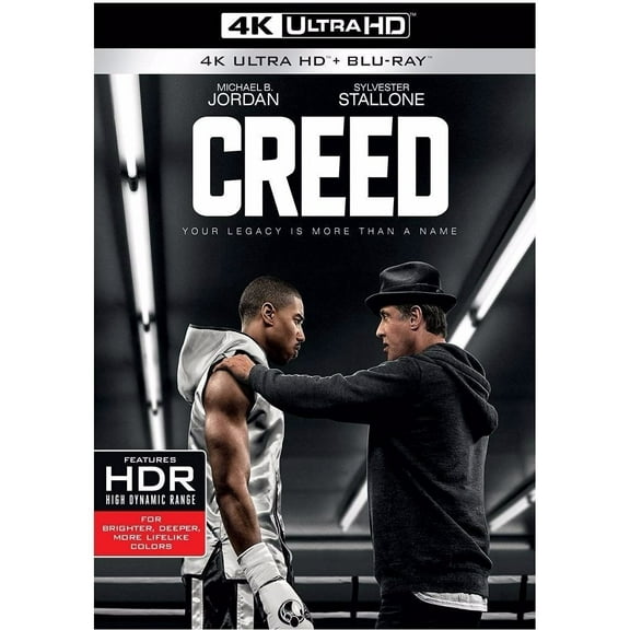 Creed Sylvester Stallone Pelicula 4k Ultra Hd + Blu-ray + Dc Warner Bros 4K Ultra HD