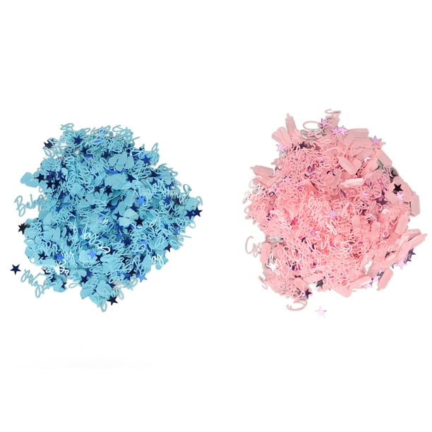 Huella Baby Shower Confeti, Linda Huella Bebé Género Revelar Confeti  Durable PVC 160 Piezas Color Br LYUMO Otros