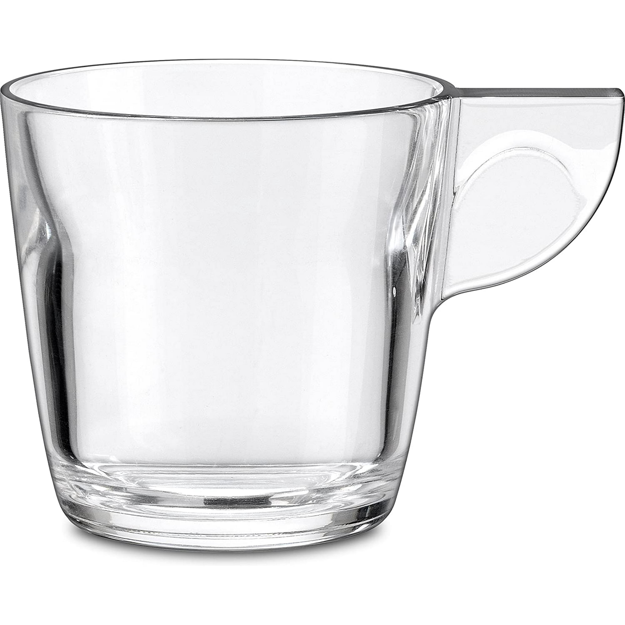 Juego De 4 Tazas Jumbo De Vidrio De 700 Ml Borgonovo Transparente