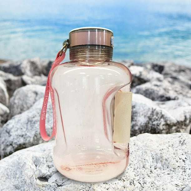 Botella de agua transparente portátil, vaso deportivo para beber