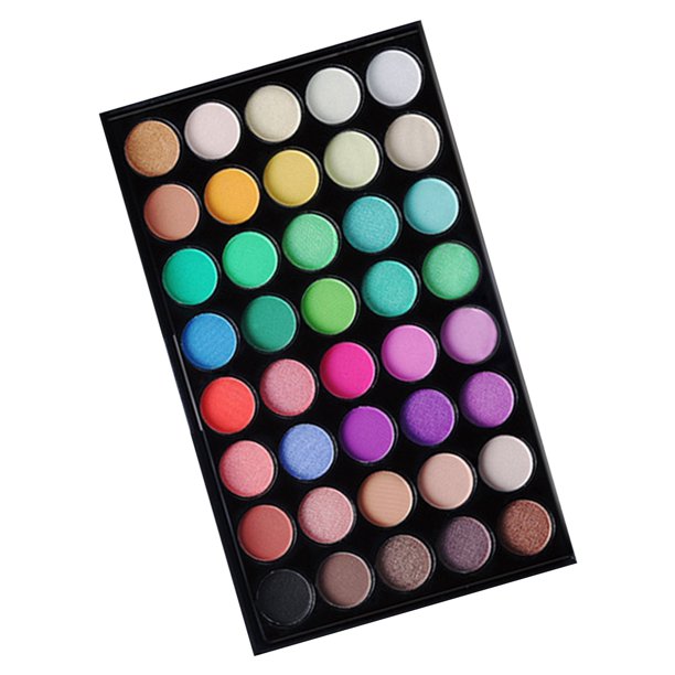 Paleta de Sombras de Ojos 40 Colores Maquillaje Facial Mate y Brillante Set de  Maquillaje con Pigmentos Acuarela E40#2