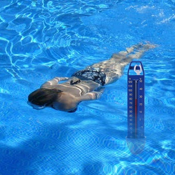 Termómetro de piscina para medir la temperatura ideal del agua por
