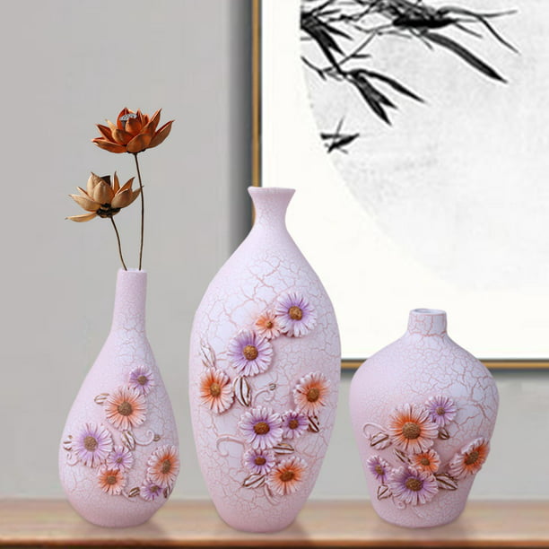 Jarrón de cerámica moderno, maceta floral, jarrones decorativos