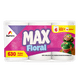 thumbnail image 1 of Papel Higiénico Aurrera Max Floral 6 rollos 630 hojas dobles, 1 of 4
