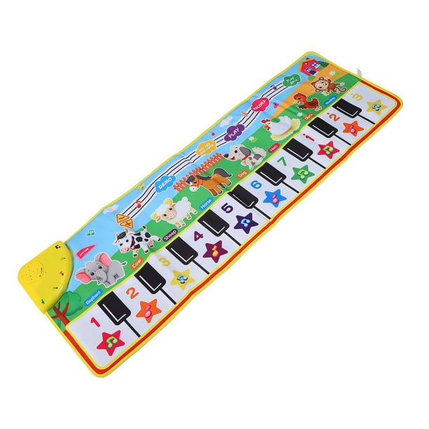 Alfombra para Piano Alfombra Musical Juego Teclado New Touch Blanket para  ni?os Ecomeon no