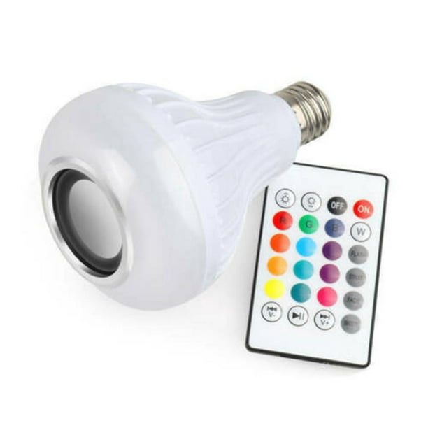 Bombilla RGB Altavoz Bluetooth, E26 / E27 RGB Cambio de Color