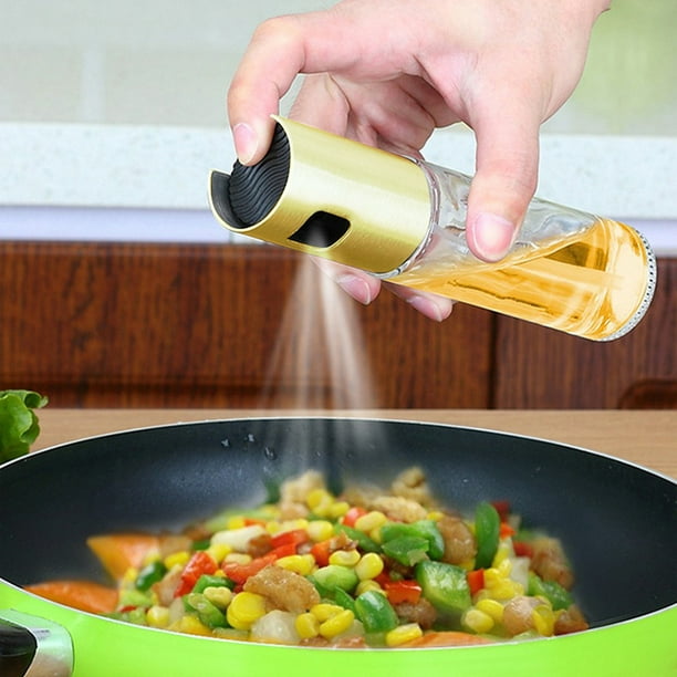1 pieza rociador de aceite de oliva de 100ml/3,5 oz para cocinar, botella  de Spray de aceite Mister reutilizable, botella de Spray dispensador de
