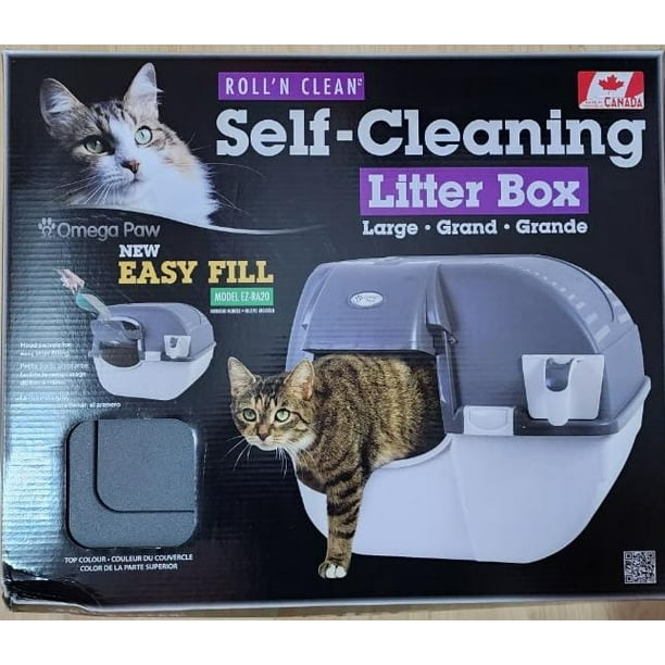 Arenero autolimpiable para gatos Roll N'Clean - Omega Paw