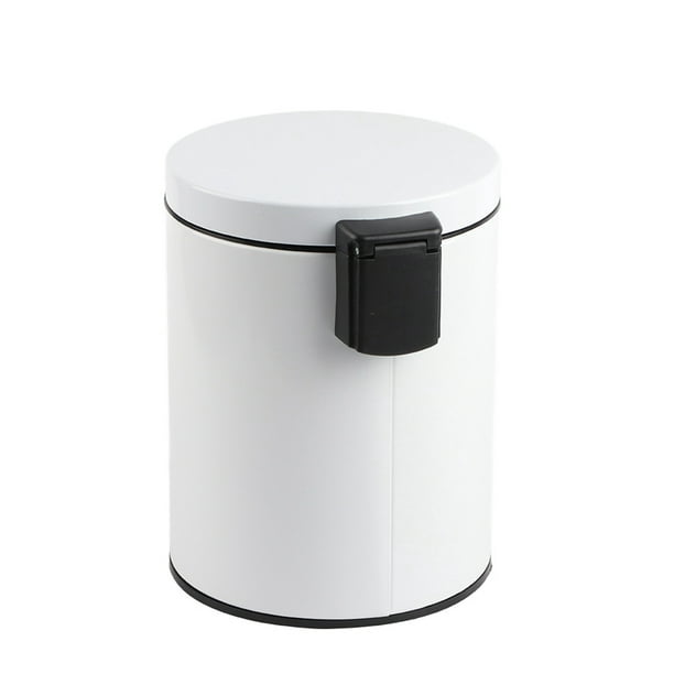 Basurero Cubo de cocina Contenedor de residuos Cubeta interior con Pedal 30  L (Blanco)