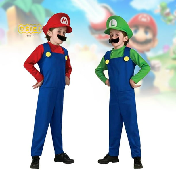 Disfraz de Super Mario Bros, disfraz de niño, disfraz de niño pequeño,  mascota de Mario, disfraz de fiesta, disfraz de Halloween, regalo de  cumpleaños, diferentes tamaños -  México