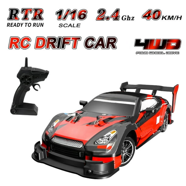 Control remoto del coche rc drift car 1:16 escala 4WD 18 km / h Vehículo  modelo