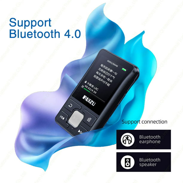 Reproductor De Música Mp3 Bluetooth Ruizu X55 8Gb Soporte Para