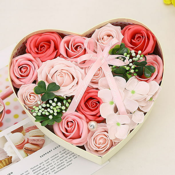 QWOK-el mejor regalo para el Día de San Valentín, 7 jabones, rosas