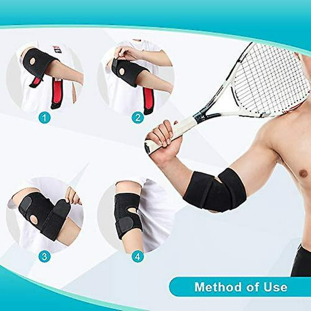 Sleeve Stars Codera para hombres y mujeres, para tendinitis y codo de  tenista, soporte de contrafuerte, para alivio y soporte de antebrazo con 3